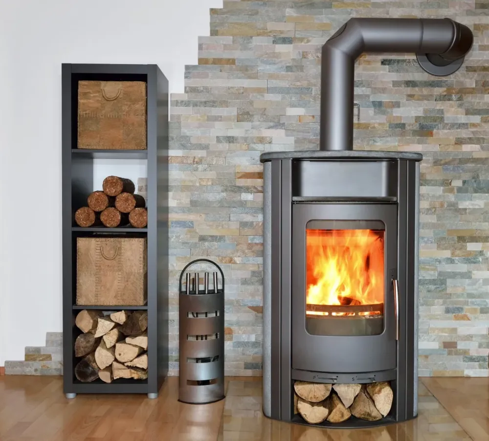 poele à bois moderne